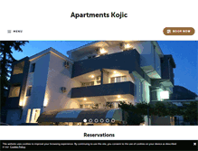 Tablet Screenshot of apartmani-kojic.com